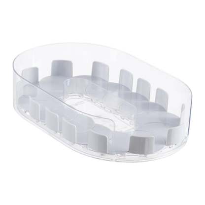 Universal Spice Organizer with Rotating Tray – Compact Storage Rack for Kitchen, Vanity