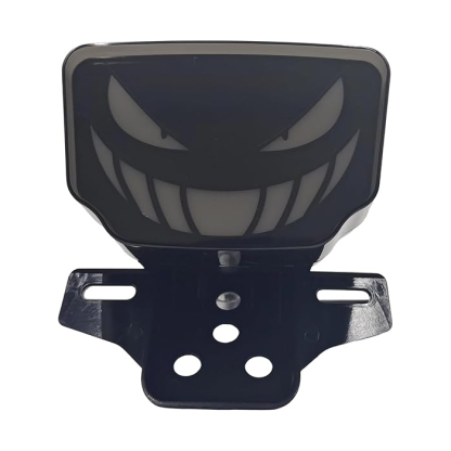 12V Two-Wheel Brake Light - Creepy Smiley Face LED Motorcycle Light