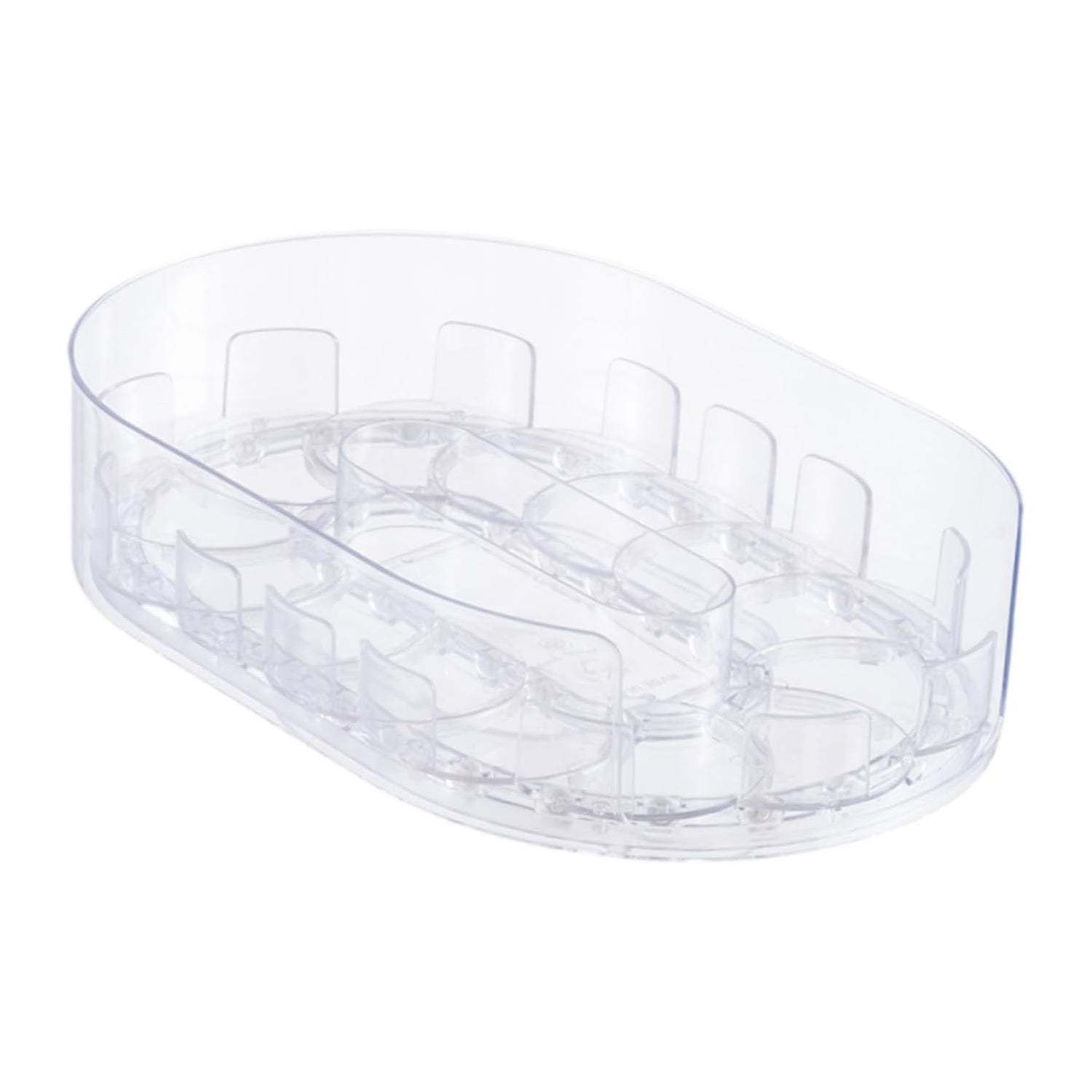 Universal Spice Organizer with Rotating Tray – Compact Storage Rack fo