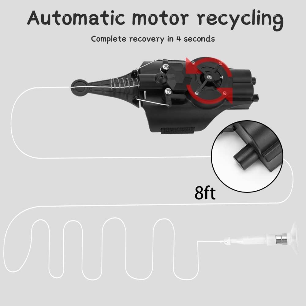 Spider Web Shooter Toy, Cool Electric Spinning Toy, Silk Superhero Roleplay Fun Toy, Suitable for All Ages