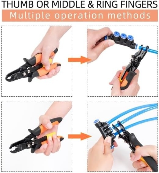 Push-to-Connect Pneumatic Fitting Disconnect Tool for Air Hoses