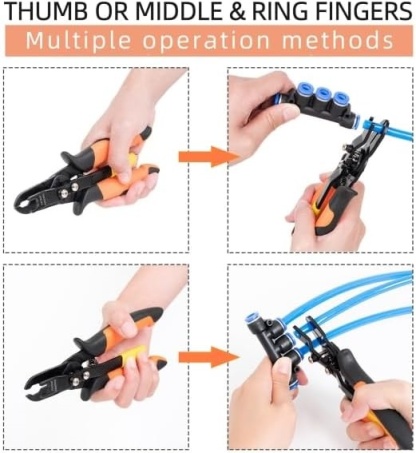 Push-to-Connect Pneumatic Fitting Disconnect Tool for Air Hoses