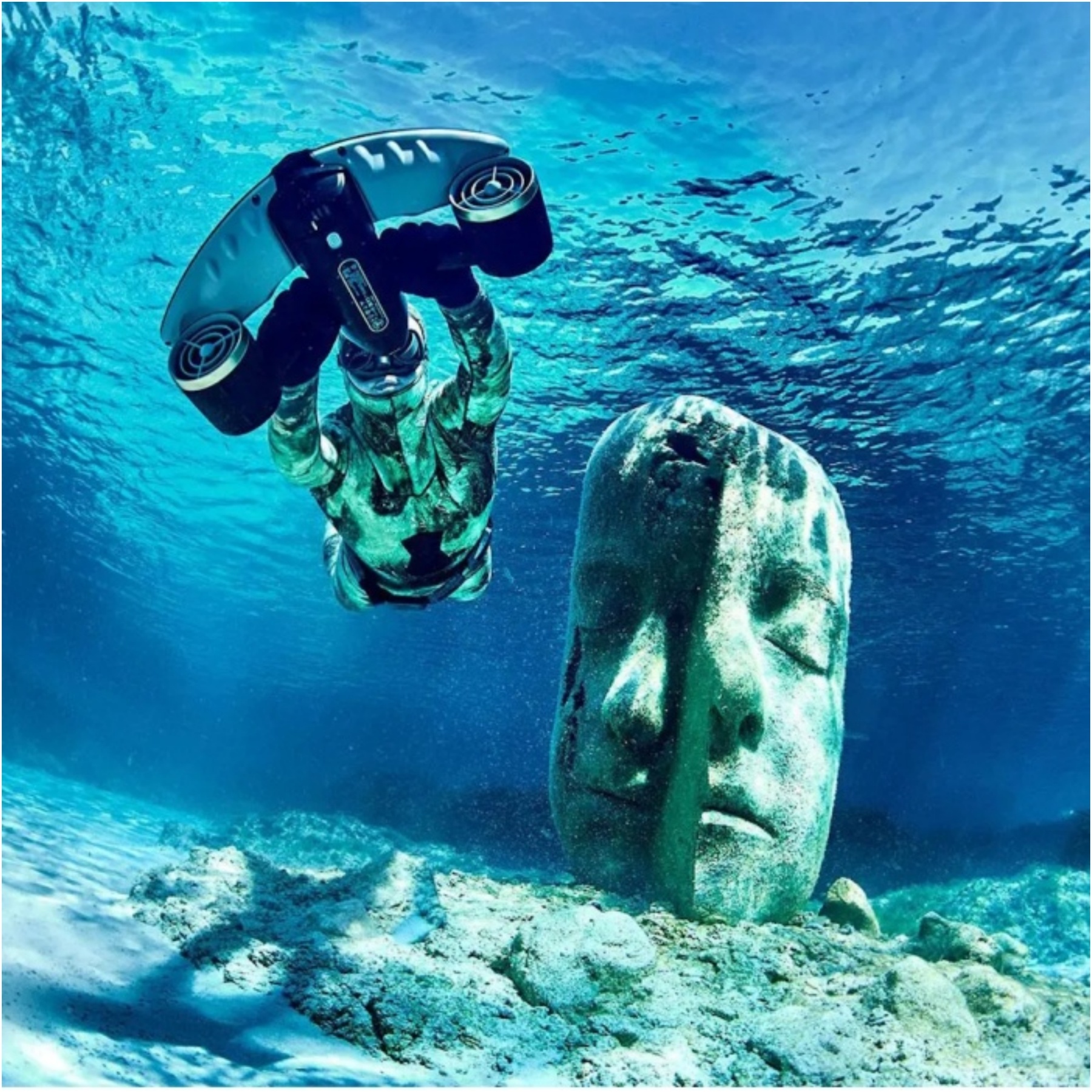 Portable Underwater Scooter for Diving & Snorkeling