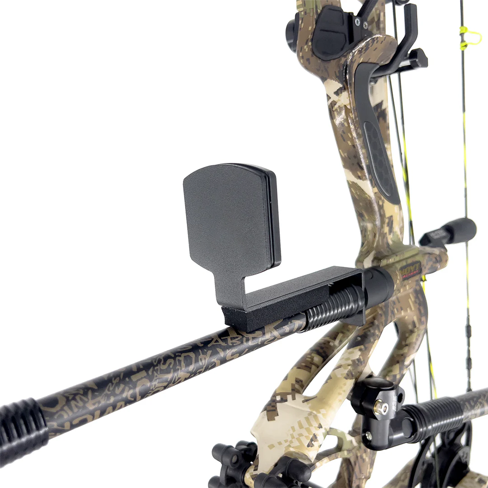 Universal magnetic smartphone holder for compound bows.