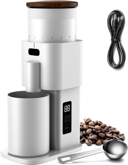 Portable electric coffee grinder