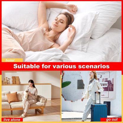 Portable Alarm Door Stopper – 80dB Vibration-Activated Security, Tool-Free Install, Travel-Ready