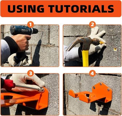 Weed Eater Wall Hanger - Heavy Duty Trimmer Rack for Garage & Shed Storage