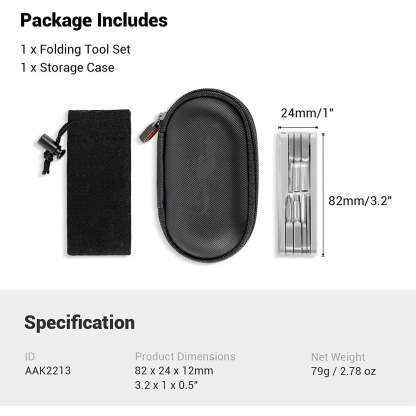 High-quality durable folding tool kit