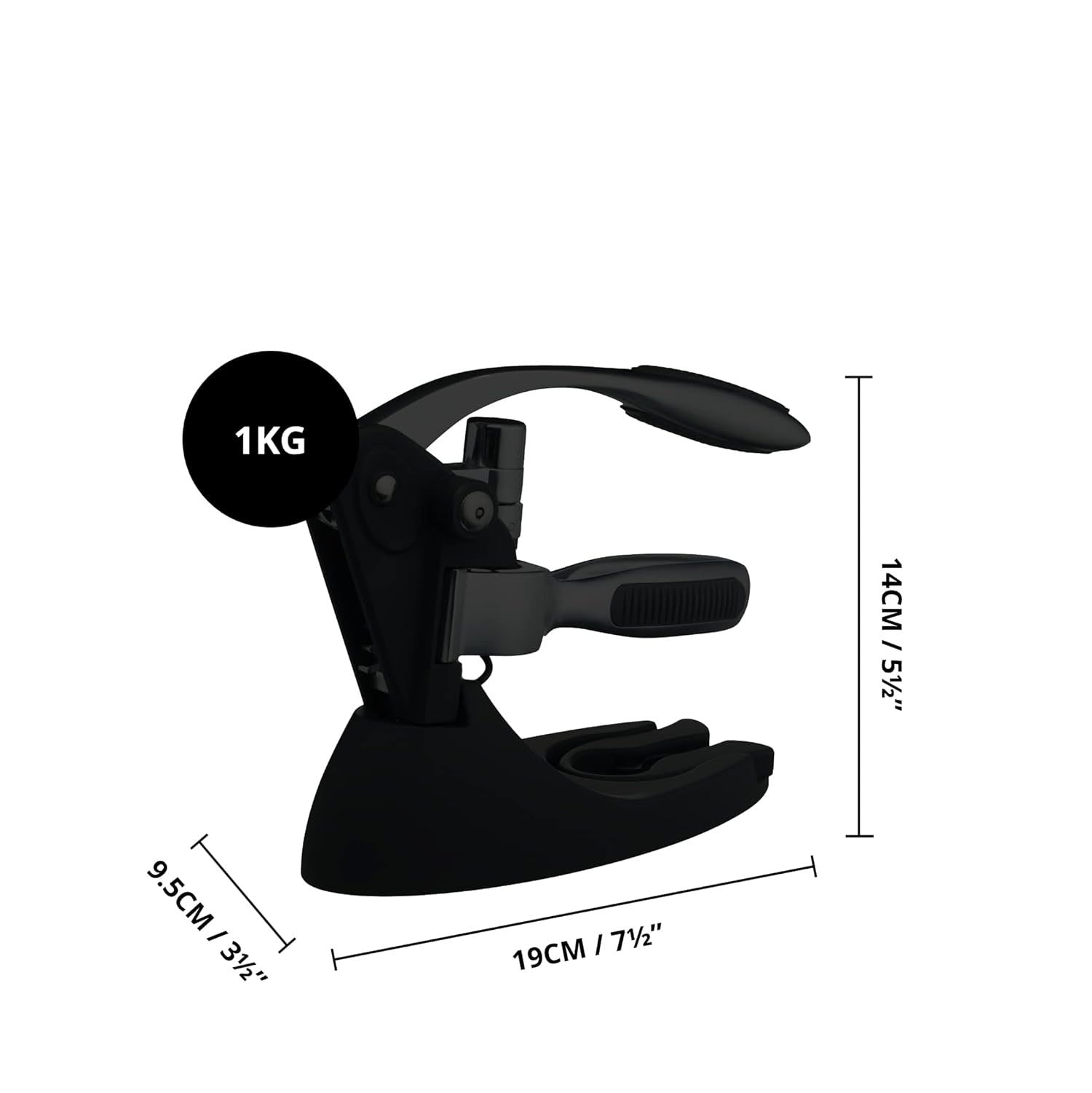 Lever Corkscrew Set – Includes Corkscrew, Stopper, Display Stand, Foil Cutter & Spare Worm