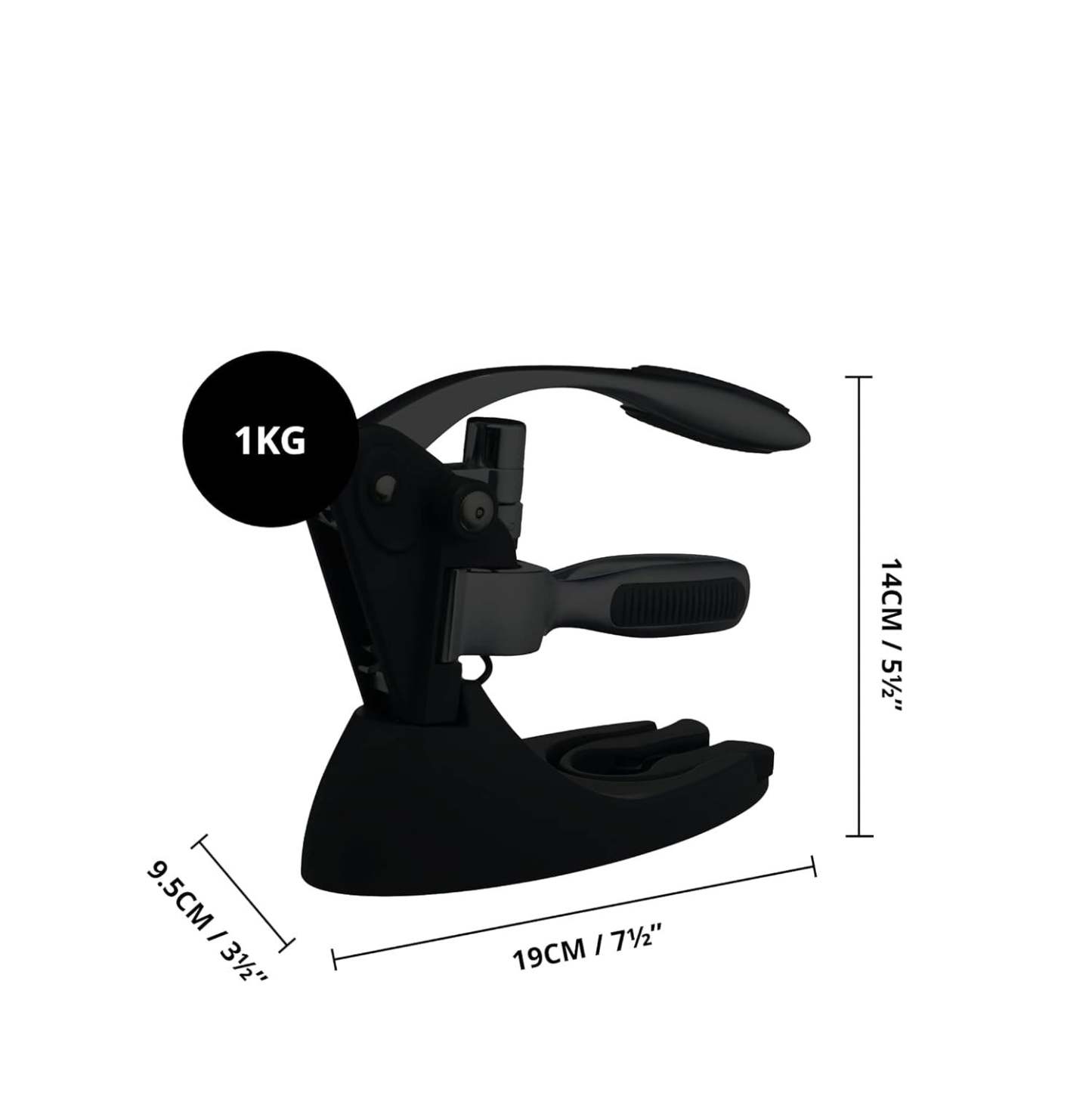 Lever Corkscrew Set – Includes Corkscrew, Stopper, Display Stand, Foil Cutter & Spare Worm