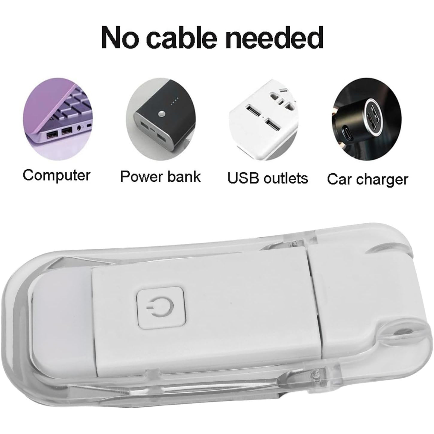 USB Rechargeable Bookmark Light – Clip-On LED Reading Lamp