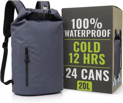 Waterproof Insulated Cooler Backpack 20L for Camping and Outdoor Adventures