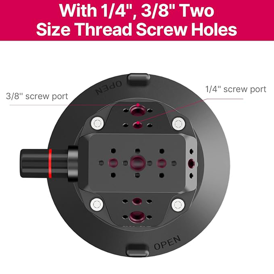 SC-02 Suction Cup Mount 4.5 inch, Magic Arm Mount, Suitable for DSLR Cameras