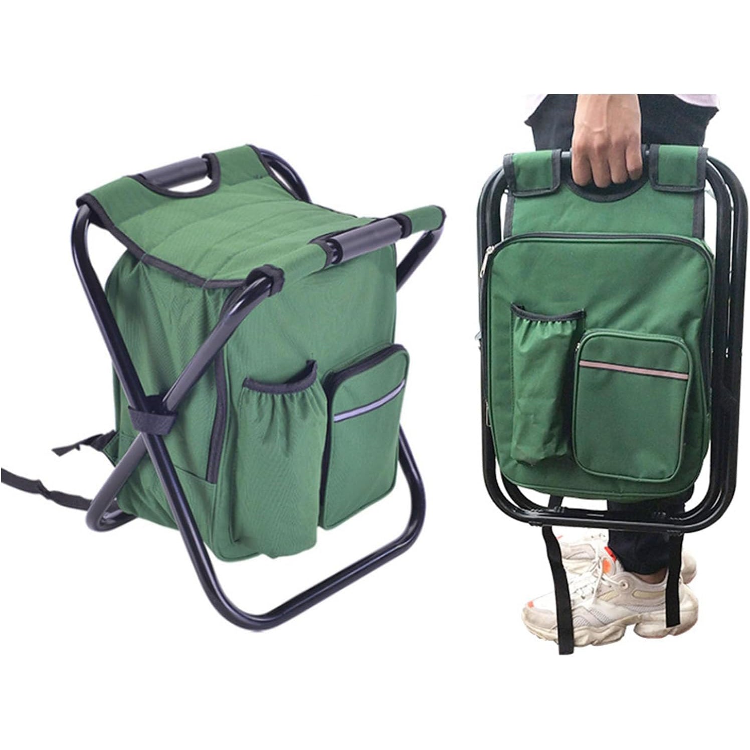 Stool Cooler Chair – Heavy-Duty Backpack Camping Stool