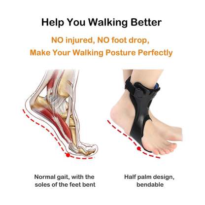 Drop Foot Brace – Upgraded Medical Ankle-Foot Orthosis with Inflatable Airbag