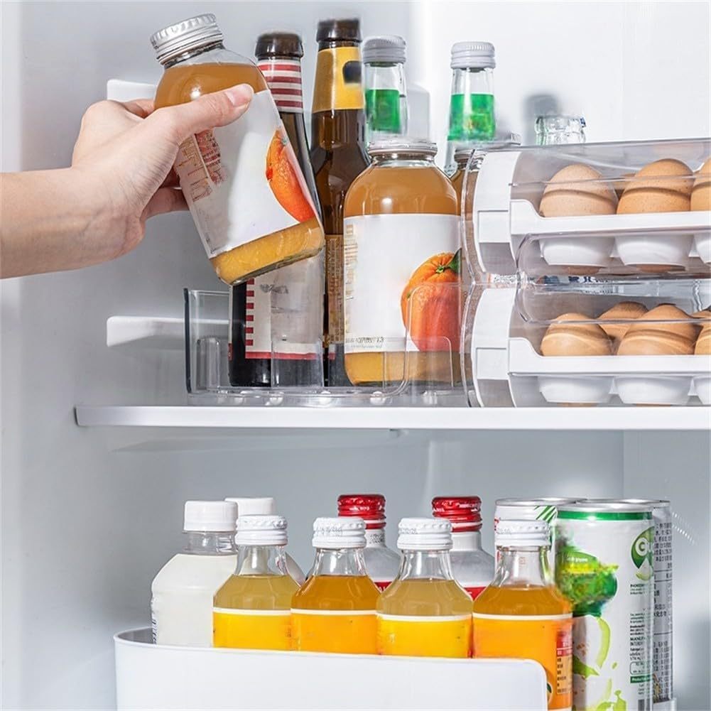 Universal Spice Organizer with Rotating Tray – Compact Storage Rack for Kitchen, Vanity