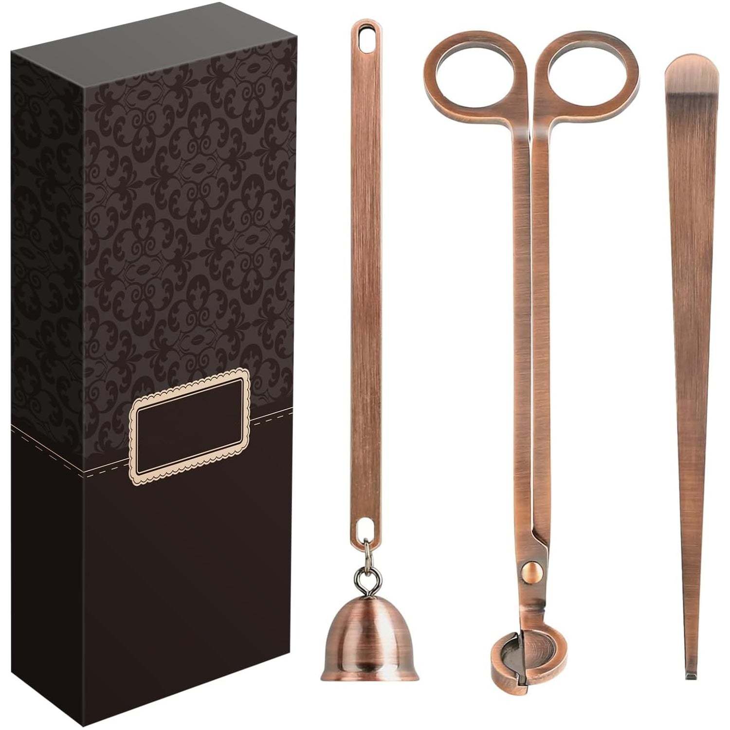 3-in-1 Candle Accessory Set – Wick Trimmer, Candle Snuffer, and Wick Dipper