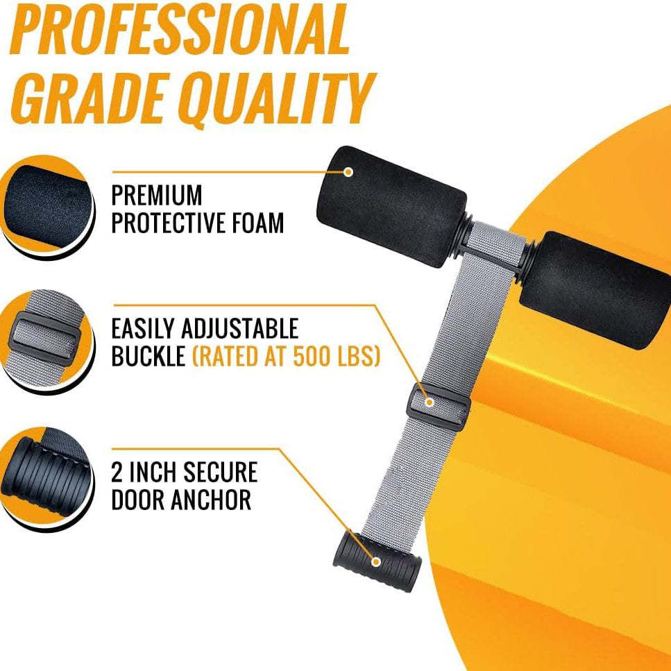 Nordic Hamstring Curl Strap Portable Exercise Set