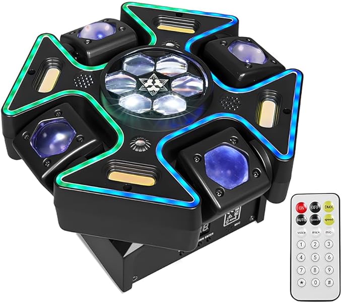 Sound Activated 4 Arm Stage Light with DMX Control System