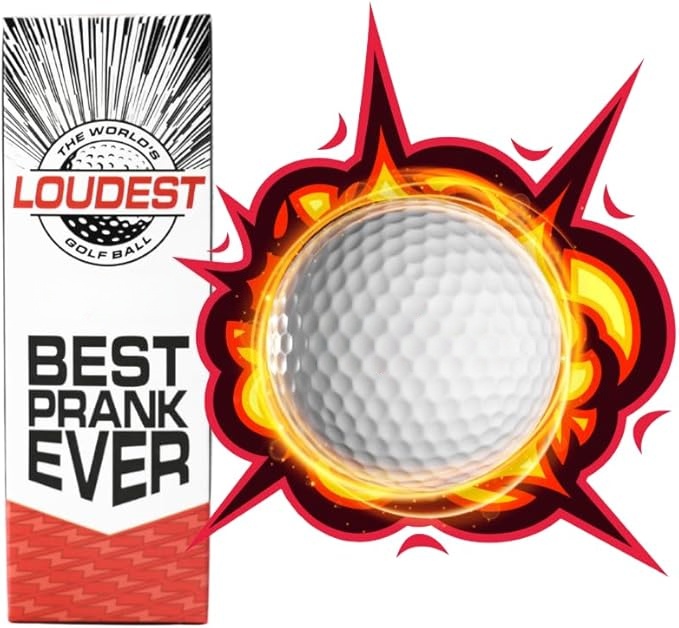 Impact Activated Novelty Golf Balls for Prank and Entertainment Use