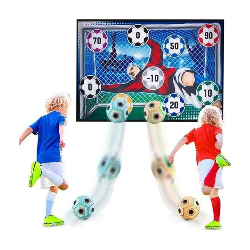 Children's Soccer Game Set: Indoor and Outdoor Backyard Soccer Goal Throwing Game