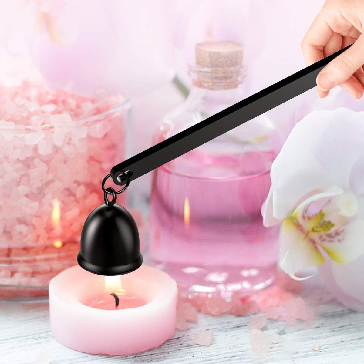 3-in-1 Candle Accessory Set – Wick Trimmer, Candle Snuffer, and Wick Dipper