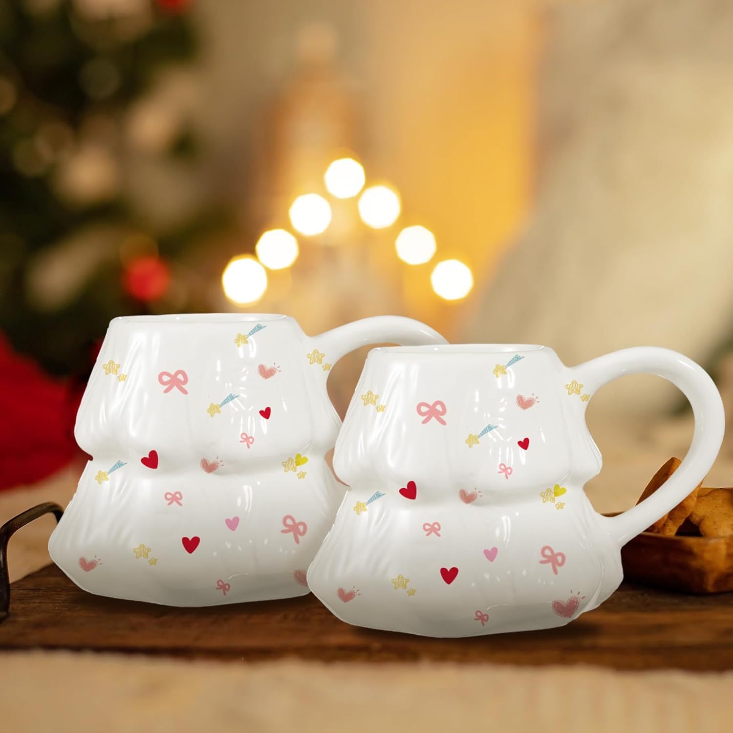 DIY Painted Christmas Mug Set
