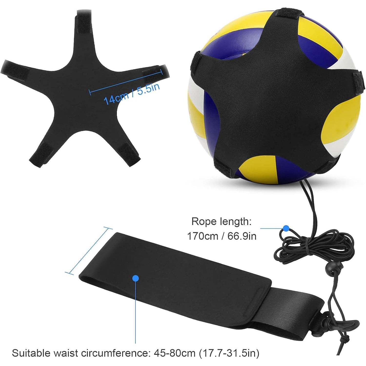 Volleyball Training Equipment Set | Solo Training for Serving, Spiking, Passing