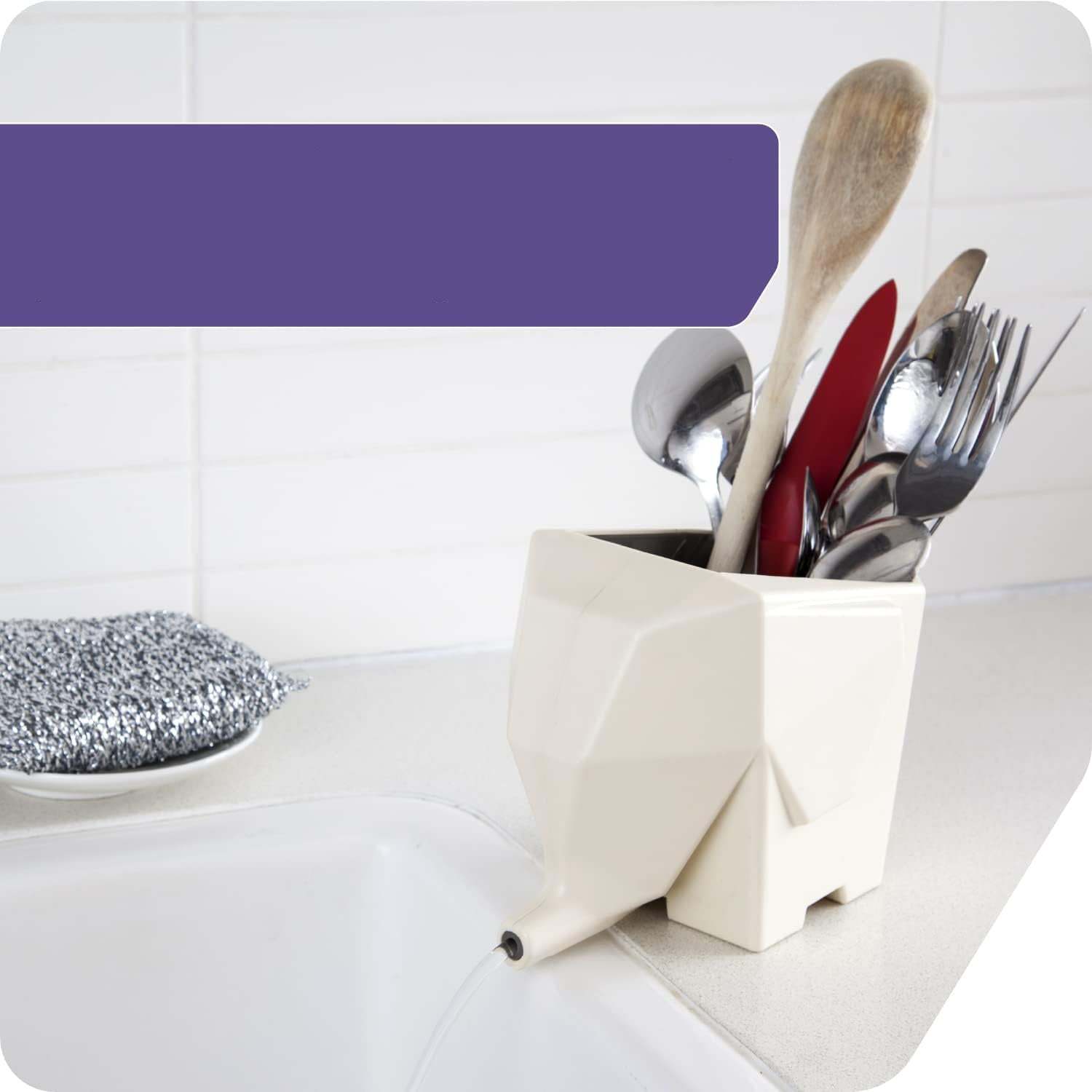 Elephant-Shaped Dish Drying Rack | Fun Self-Draining Kitchen