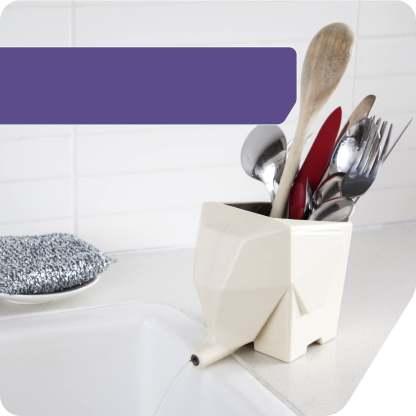 Elephant-Shaped Dish Drying Rack | Fun Self-Draining Kitchen