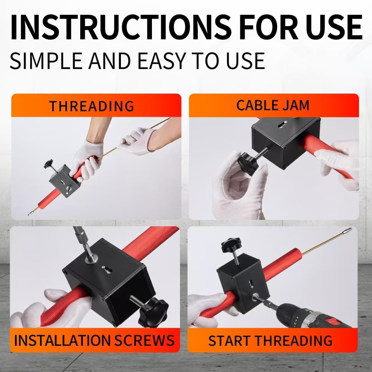 Portable Automatic Wire Stringing Tool with Drill Adapter