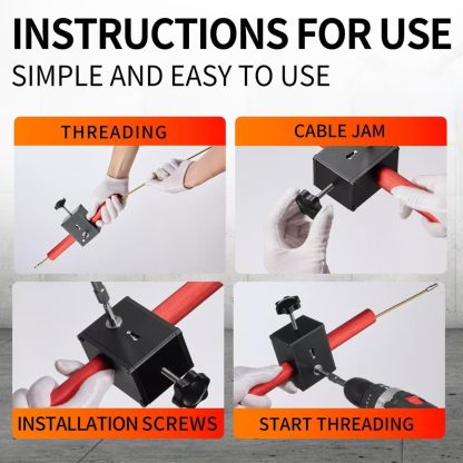 Portable Automatic Wire Stringing Tool with Drill Adapter