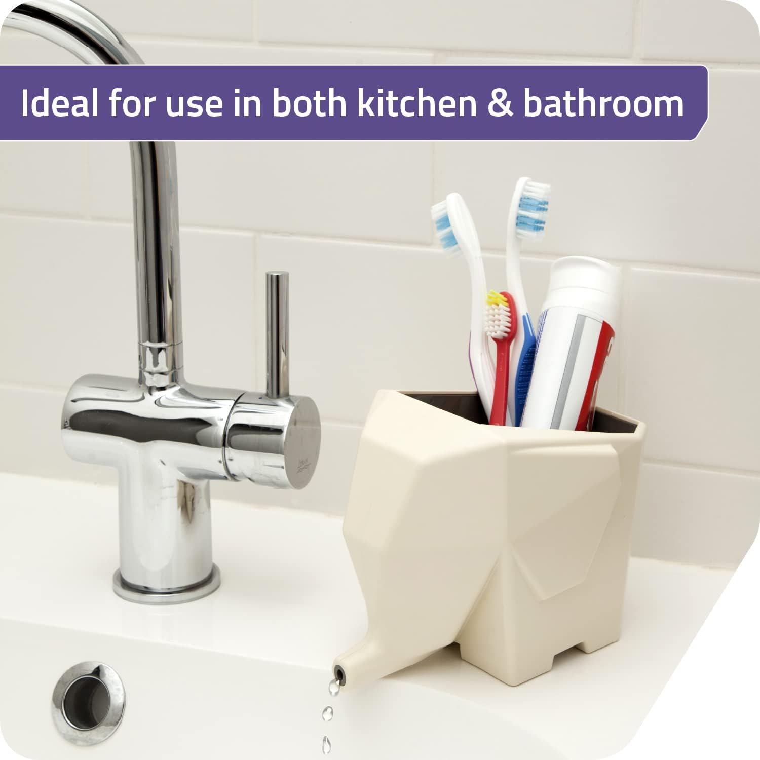 Elephant-Shaped Dish Drying Rack | Fun Self-Draining Kitchen