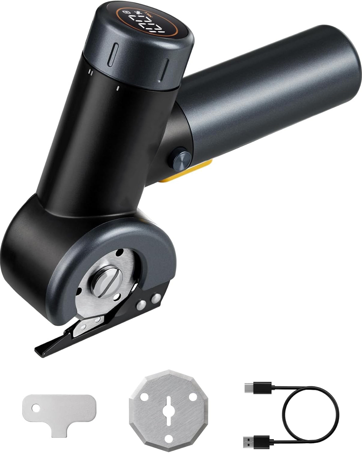 Cordless Electric Scissors with LED Display – Type-C Rechargeable Cutter