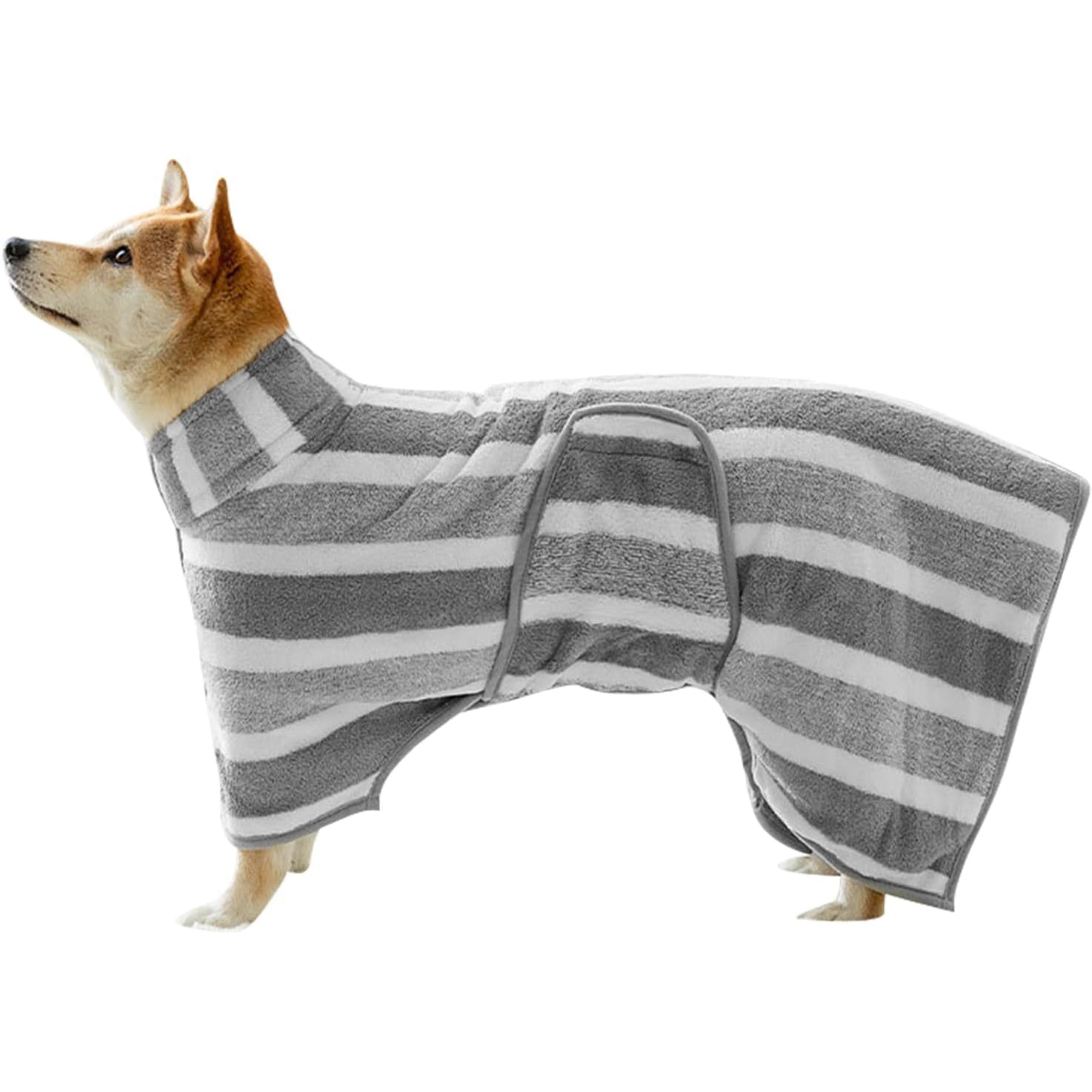 Ultra-Absorbent Dog Drying Coat – Microfiber Bathrobe for Small, Medium, and Large Dogs