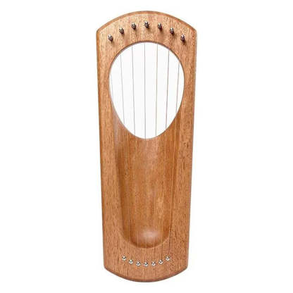 7-String Finger-Plucked Harp — Crafted from Cherry Wood and Beech Wood