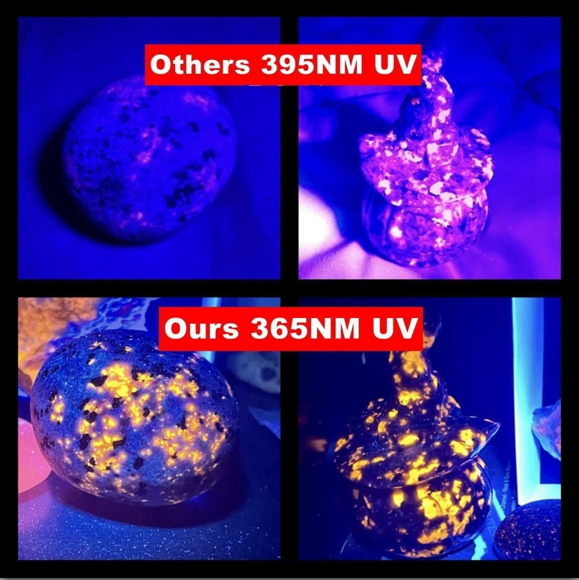 Multifunctional 30W 365nm UV flashlight, USB rechargeable, high-power blacklight flashlight