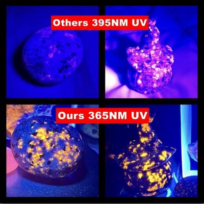 Multifunctional 30W 365nm UV flashlight, USB rechargeable, high-power blacklight flashlight