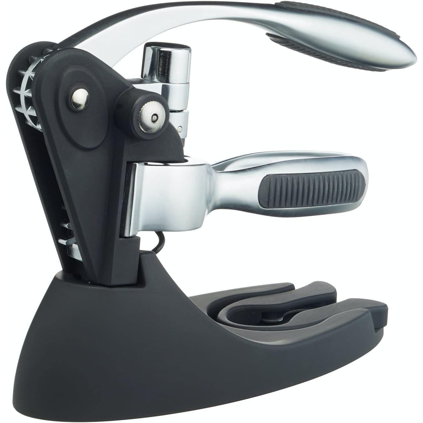 Lever Corkscrew Set – Includes Corkscrew, Stopper, Display Stand, Foil Cutter & Spare Worm