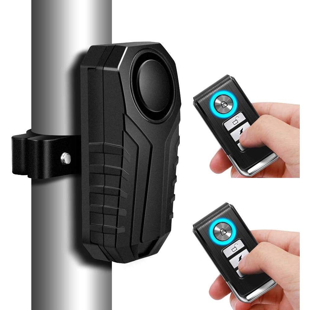 113dB Vibration Triggered Anti-Theft Bicycle Alarm with Waterproof Design, Adjustable Sensitivity