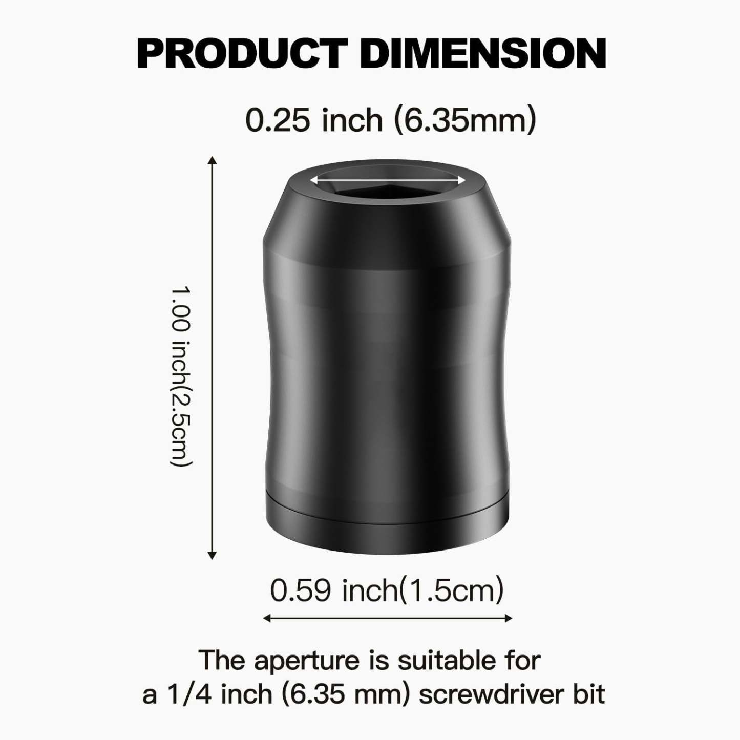 Powerful Magnetic Screw Ring – Universal 1/4 Inch (6.35mm) for Hex Drivers and Electric Screwdriver Bits