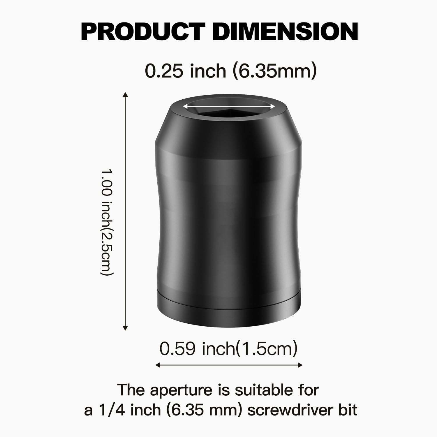 Powerful Magnetic Screw Ring – Universal 1/4 Inch (6.35mm) for Hex Drivers and Electric Screwdriver Bits