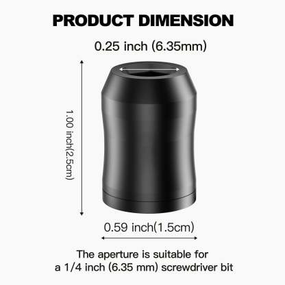 Powerful Magnetic Screw Ring – Universal 1/4 Inch (6.35mm) for Hex Drivers and Electric Screwdriver Bits
