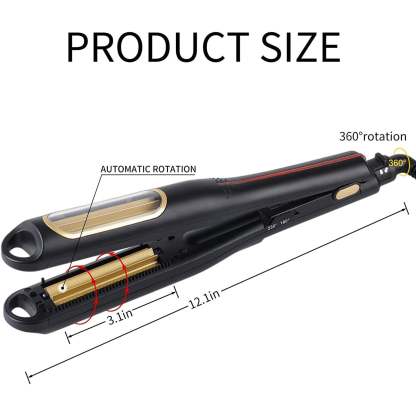 Auto Curling Wand – Volumizing Waver Crimper, Anti-Static, Adjustable Temperature for All Hair Types