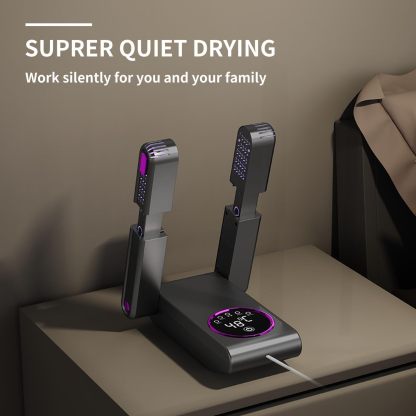 Electric Shoe Dryer & Boot Warmer with Folding Design and Timer