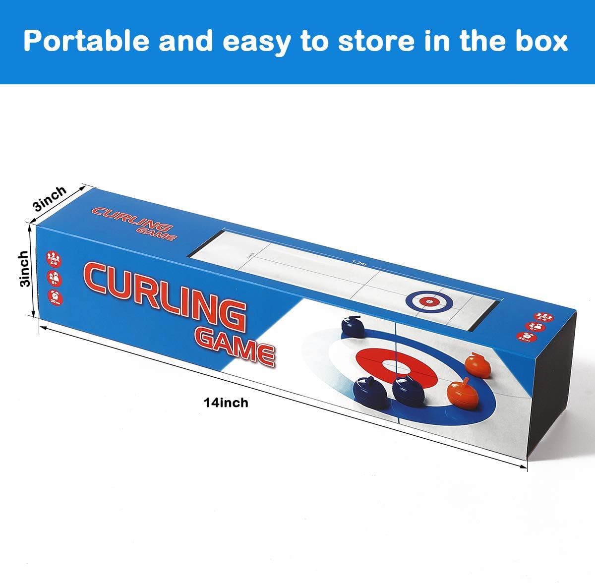 Mini Tabletop Curling Set – Fun Indoor Sport Game for Family & Friends