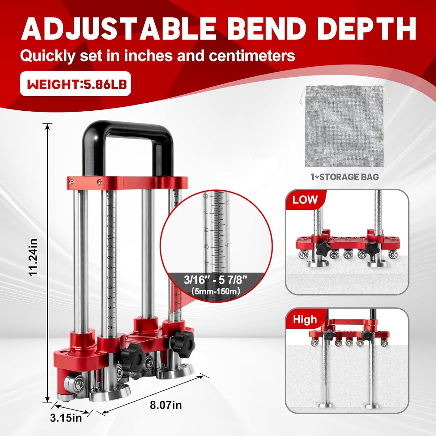 Adjustable Sheet Metal Bender Tool for Roofing and Metal Fabrication