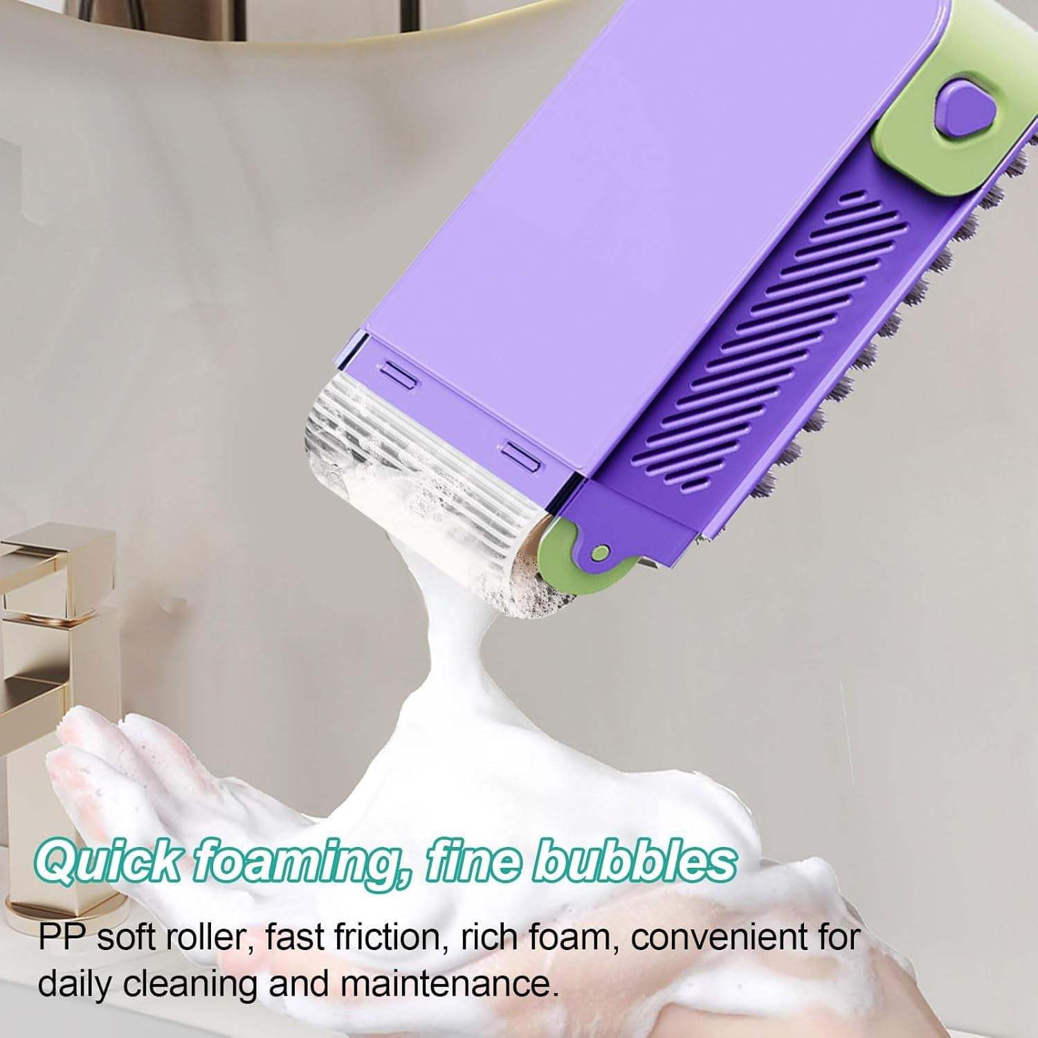 3-in-1 Non-Slip Soap Box with Brush – Multifunctional Soap Holder and Foaming Brush