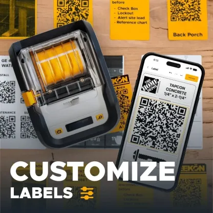 Wireless Portable Label Printer for Field and Warehouse Use