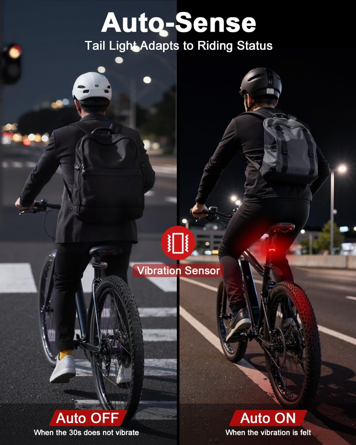 Smart Bike Alarm Tail Light – Hidden 'Find My' Tracker Slot & Brake Sensor